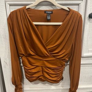 Express copper blouse. XS. Brand new.